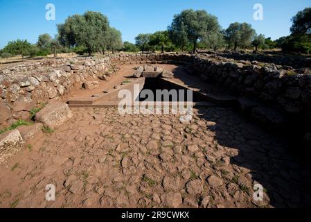 Heiliger Brunnen von Santa Cristina - Sardinien - Italien Stockfoto