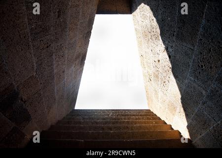 Heiliger Brunnen von Santa Cristina - Sardinien - Italien Stockfoto