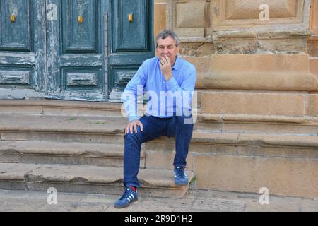 Enna, Enna. 17. Juni 2023. *SONDERGEBÜHR* Mario Calabsti. Enna, Ortigia Book Festival 2023. Kredit: Unabhängige Fotoagentur/Alamy Live News Stockfoto