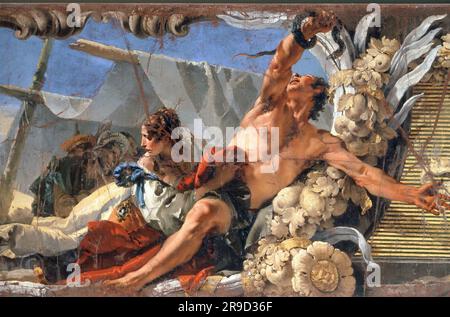 Das Aufziehen der Bronzeschlange Giovanni Battista Tiepolo (1696-1770) Stockfoto