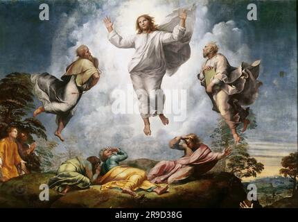 Raffaello Sanzio da Urbino) Raffael (Raffaello Santi – Transfiguration of Christ (Fragment) 1516-20 Stockfoto