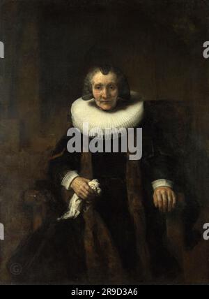 Rembrandt - Porträt von Margaretha de Geer, Ehefrau von Jacob Trip 1661 Stockfoto