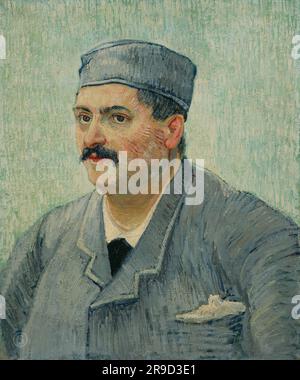 Porträt eines Restaurantbesitzers, möglicherweise Lucien Martin - Vincent van Gogh Stockfoto