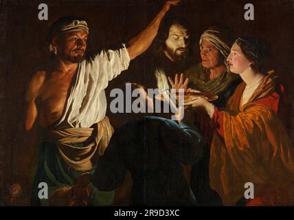 Matthias Stom - Salome erhält den Leiter von Johannes dem Täufer 1630-32 Stockfoto