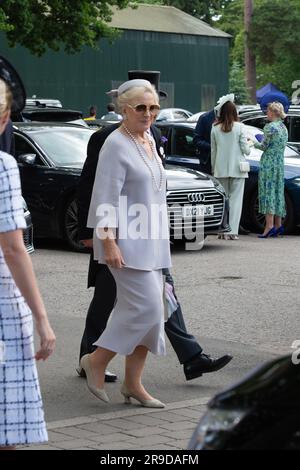 Ascot, Berkshire, Großbritannien. 21. Juni 2023. Prinzessin Michael von Kent kommt am zweiten Tag im Royal Ascot an Stockfoto