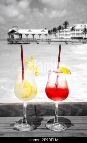 Tropische Cocktails in Key West, Florida, USA Stockfoto