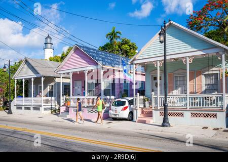 Tropical Architecture Key West, Florida, USA Stockfoto