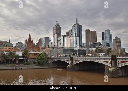 Fantastischer Ausflug in Australien - Melbourne City Stockfoto