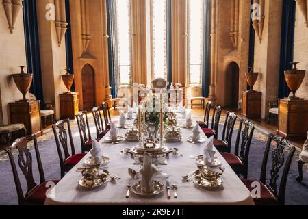 England, Sussex, West Sussex, Arundel, Arundel Castle, Das Esszimmer Stockfoto