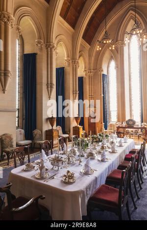 England, Sussex, West Sussex, Arundel, Arundel Castle, Das Esszimmer Stockfoto