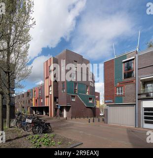 Amsterdam, Niederlande - Borneo Insel Wohnungsbau durch EMBT Stockfoto