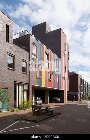 Amsterdam, Niederlande - Borneo Insel Wohnungsbau durch EMBT Stockfoto