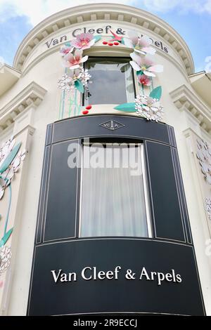 Van Cleef & Arpels ein französisches Luxusschmuckunternehmen im Rodeo Drive Beverly Hills Los Angeles Kalifornien USA Stockfoto