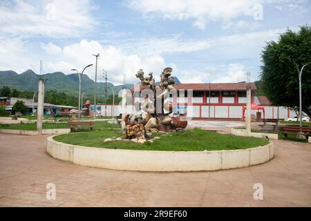 Chazuta, Peru; 1. Oktober 2022: Chazuta ist eine peruanische Stadt, Hauptstadt des gleichnamigen Bezirks in der Provinz San Martín Stockfoto