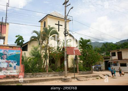 Chazuta, Peru; 1. Oktober 2022: Chazuta ist eine peruanische Stadt, Hauptstadt des gleichnamigen Bezirks in der Provinz San Martín Stockfoto