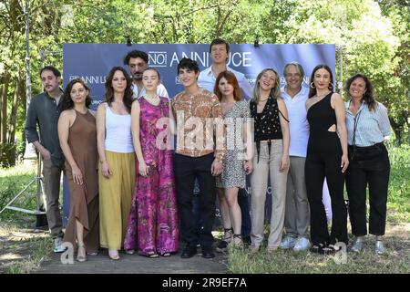 Rom, Italien. 26. Juni 2023. Alle Besetzung während des PhotoCall des Films Noi Anni Luce in der Casa del Cinema, 26. Juni 2023, Rom, Italien. Kredit: Live Media Publishing Group/Alamy Live News Stockfoto