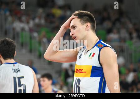 Yuri Romano (Italien). Volleyball-Weltmeisterschaft 2022. Viertelfinale Stockfoto