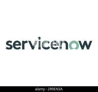 Firmenlogo von ServiceNow Stockfoto