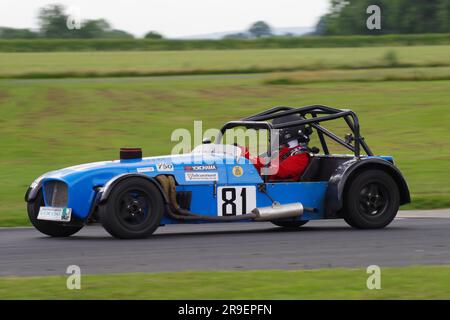 Dalton on Tees, 25. Juni 2023. Nicholas Tulloh bei der Yokohama Locost Championship während des 750. Motor Club Meetings im Croft Circuit. Kredit: Colin Edwards Stockfoto