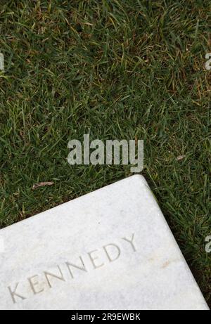 Das Grab von Robert Kennedy, auf dem Nationalfriedhof Arlington. Arlington, Virginia, USA Stockfoto