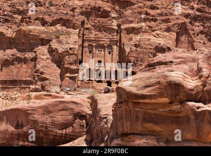 Petra, der uralte Stein, eine Stadt Stockfoto