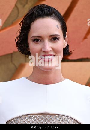 London, Großbritannien. 26. Juni 2023. Phoebe Waller-Bridge, Ankunft im Indiana Jones und The Dial of Destiny UK Premiere, Cineworld, Leicester Square, London. Kredit: Doug Peters/EMPICS/Alamy Live News Stockfoto