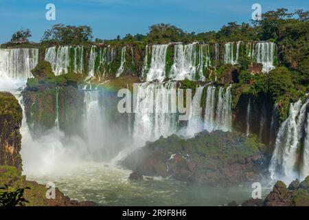 Lower Circuit, Cataratas del Iguazú, Iguazu Wasserfälle, Nationalpark Iguzú, UNESCO-Weltkulturerbe, Province Misiones, Argentinina, Lateinamerika Stockfoto