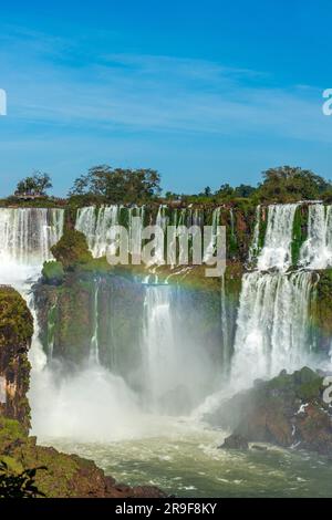 Unterer Rundweg, Lower Circuit, Cataratas del Iguazú, Iguazu Wasserfälle, Nationalpark Iguzú, UNESCO Welterbe, Provinz Misiones, Argentinien, Latein Stockfoto