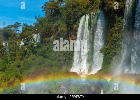 Lower Circuit, Cataratas del Iguazú, Iguazu Wasserfälle, Nationalpark Iguzú, UNESCO-Weltkulturerbe, Province Misiones, Argentinina, Lateinamerika Stockfoto