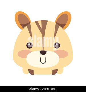 Süße Katroon-Tiervektor-Illustration Stock Vektor