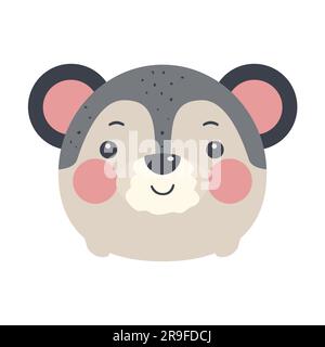 Süße Katroon-Tiervektor-Illustration Stock Vektor