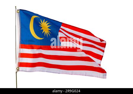 Flagge von Malaysia Stockfoto