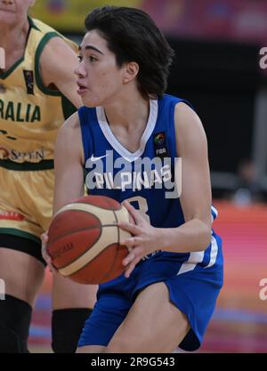 Sydney, Australien. 26. Juni 2023. Angelica Surada vom philippinischen Frauen-Basketballteam in Aktion während der FIBA Women's Asia Cup Division 2023 Ein Spiel zwischen Australien und den Philippinen im Quay Centre. Endergebnis: Australien 105:34 Philippinen. Kredit: SOPA Images Limited/Alamy Live News Stockfoto