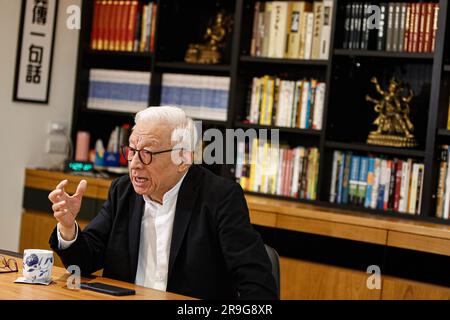 Taiwan. 13. September 2022. Robert Tsao ist ein taiwanesischer Geschäftsmann, der am besten als Gründer der United Microelectronics Corporation bekannt ist. Kredit: Daniel Ceng Shou-Yi/ZUMA Wire Press/ZUMAPRESS.com/Alamy Live News Stockfoto