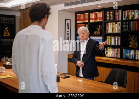 Taiwan. 13. September 2022. Robert Tsao ist ein taiwanesischer Geschäftsmann, der am besten als Gründer der United Microelectronics Corporation bekannt ist. Kredit: Daniel Ceng Shou-Yi/ZUMA Wire Press/ZUMAPRESS.com/Alamy Live News Stockfoto