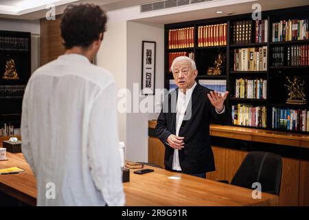 Taiwan. 13. September 2022. Robert Tsao ist ein taiwanesischer Geschäftsmann, der am besten als Gründer der United Microelectronics Corporation bekannt ist. Kredit: Daniel Ceng Shou-Yi/ZUMA Wire Press/ZUMAPRESS.com/Alamy Live News Stockfoto