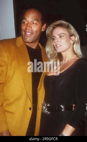 6/13/1994 OJ Simpson & Wife Nicole Photo by John Barrett/PHOTOlink.net Stockfoto