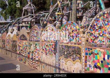 Eintritt zu den Watts Towers Stockfoto