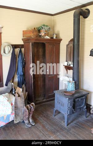 1800er Schlafzimmer Stockfoto