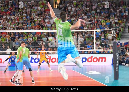 Klemen Cebulj (Slowenien). Volleyball-Weltmeisterschaft 2022. Viertelfinale Stockfoto