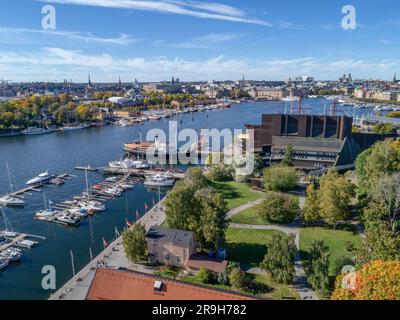 Das Nordische Museum und Vasamuseum sind Museen auf der Insel Djurgarden im Zentrum von Stockholm, Schweden. Stockfoto