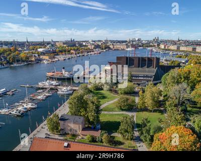 Das Nordische Museum und Vasamuseum sind Museen auf der Insel Djurgarden im Zentrum von Stockholm, Schweden. Stockfoto