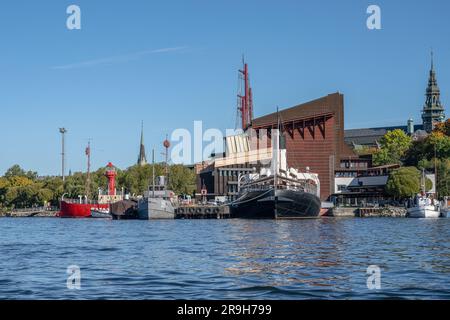 Das Nordische Museum und Vasamuseum sind Museen auf der Insel Djurgarden im Zentrum von Stockholm, Schweden. Stockfoto