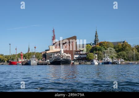 Das Nordische Museum und Vasamuseum sind Museen auf der Insel Djurgarden im Zentrum von Stockholm, Schweden. Stockfoto