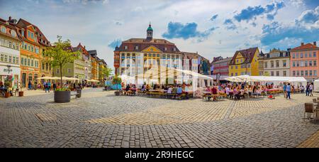 COBURG, BAYERN, DEUTSCHLAND - CIRCA MAI 2023: Weinfest in Coburg, Deutschland Stockfoto