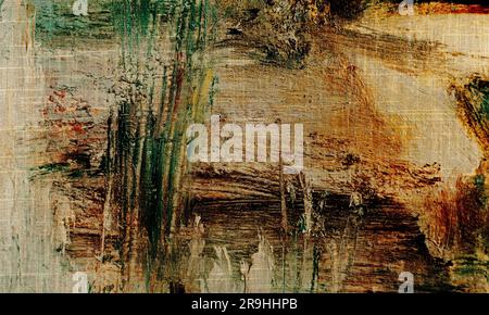 Abstrakter Hintergrund kreativer Farbmalerei im Studio. Abstrakter Öltexturhintergrund.Malen auf Leinwand. Zeitgenössische Kunst. Handgezogene Ölschmerzen Stockfoto