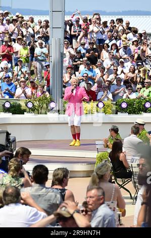 Ross Antony bei einem Auftritt in der TV-Show ZDF-Fernsehgarten im ZDF-Sendezentrum Mainz-Lerchenberg. Mainz, 25.06.2023 Stockfoto