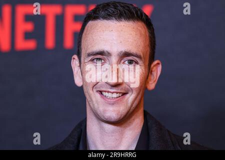 Los Angeles, Usa. 26. Juni 2023. LOS ANGELES, KALIFORNIEN, USA - JUNI 26: Der amerikanische Komiker, Schauspieler und Regisseur Tyler Spindel trifft am 26. Juni 2023 auf der Premiere von Netflix „The out-Laws“ in Los Angeles ein. (Foto: Xavier Collin/Image Press Agency) Kredit: Image Press Agency/Alamy Live News Stockfoto