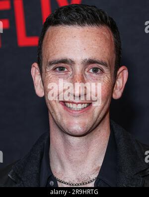 Los Angeles, Usa. 26. Juni 2023. LOS ANGELES, KALIFORNIEN, USA - JUNI 26: Der amerikanische Komiker, Schauspieler und Regisseur Tyler Spindel trifft am 26. Juni 2023 auf der Premiere von Netflix „The out-Laws“ in Los Angeles ein. (Foto: Xavier Collin/Image Press Agency) Kredit: Image Press Agency/Alamy Live News Stockfoto