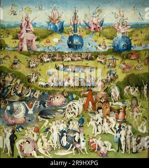 Der Garten der irdischen Freuden Hieronymus Bosch (1450-1516) Stockfoto